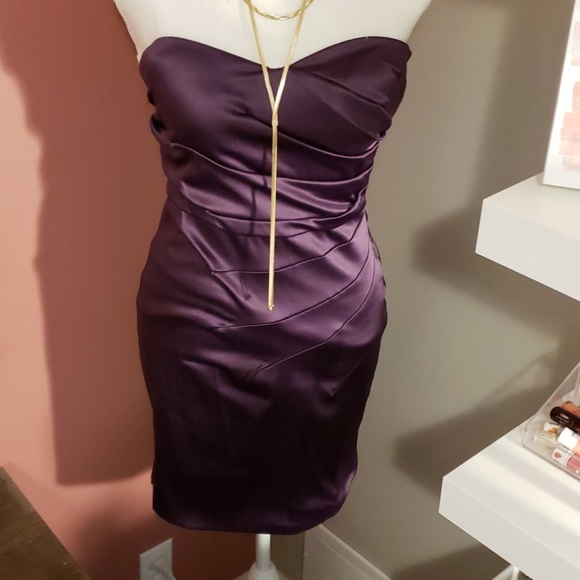 purple bodycon mini dress